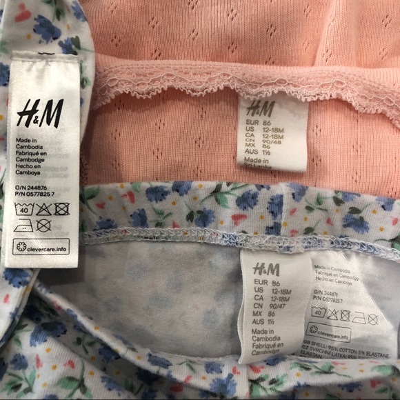 Onsie with floral pants and matching headband - Picture 5 of 5